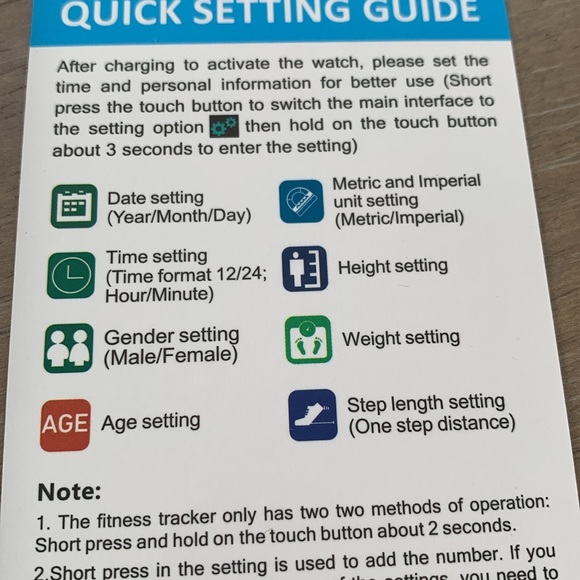 GRV Fitness Tracker with purple band, used for about 2 months. Works great. - Picture 3 of 4